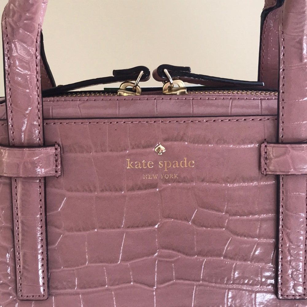KATE SPADE ♠️ AUTHENTIC RIVERSIDE STREET EXOTIC SMALL FELIX SATCHEL NWT - Picture 10 of 17